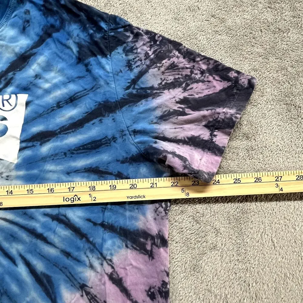 Levi's Tie Dye T Shirt Mens Extra‎ Large Swirl Tornado Blue Pink Short Sleeve
